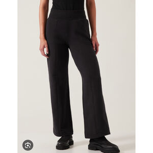 Women's Athleta Black Retroplush Straight Leg Pants S